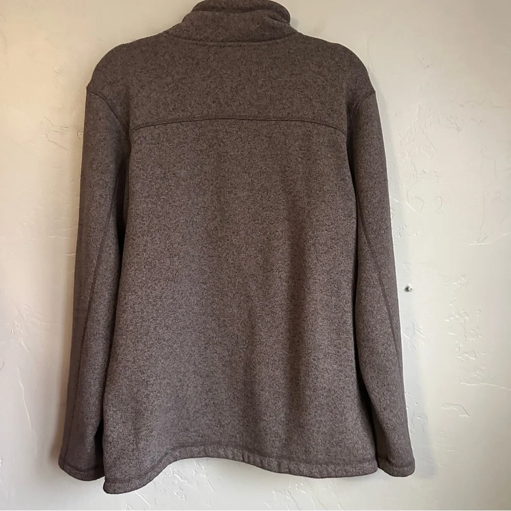 The North Face Men's Gray 1/4 Zip-Up‎ Fleece Pullover Jacket Large EUC Cabincore